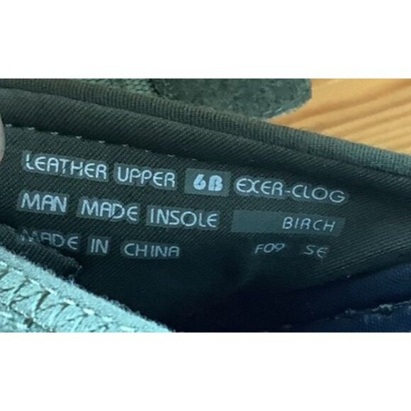 Earth Kalso Negative Heel Suede & Leather Clogs Green Women’s Slip-On Shoes Sz 6 - Picture 8 of 9